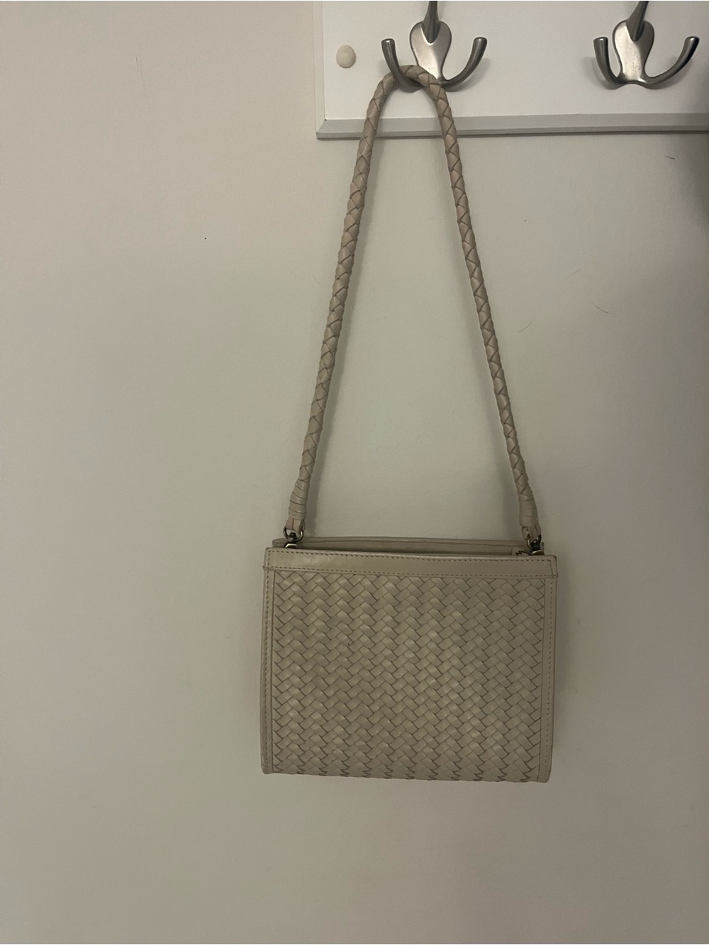 Bembien “Cece” Woven Cream Shoulder Bag - Classic Women's Crossbody